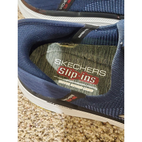 Skechers Slip‑Ins Max Cushioning Walking Shoes Men’s 11 Navy Goodyear Sole - Picture 5 of 12